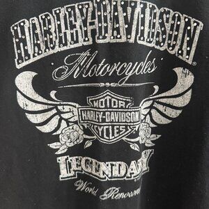 Harley Davidson, S, Long Sleeve, Black